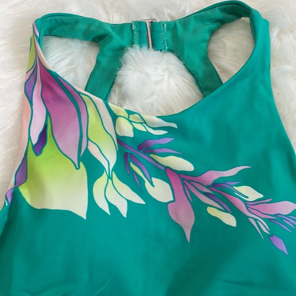 Athleta Maldives Vintage Floral Bikini Top Size 34B/C - Picture 4 of 11